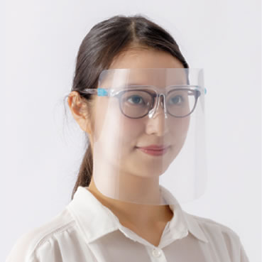 フェイスシールド大人用（メガネタイプ）