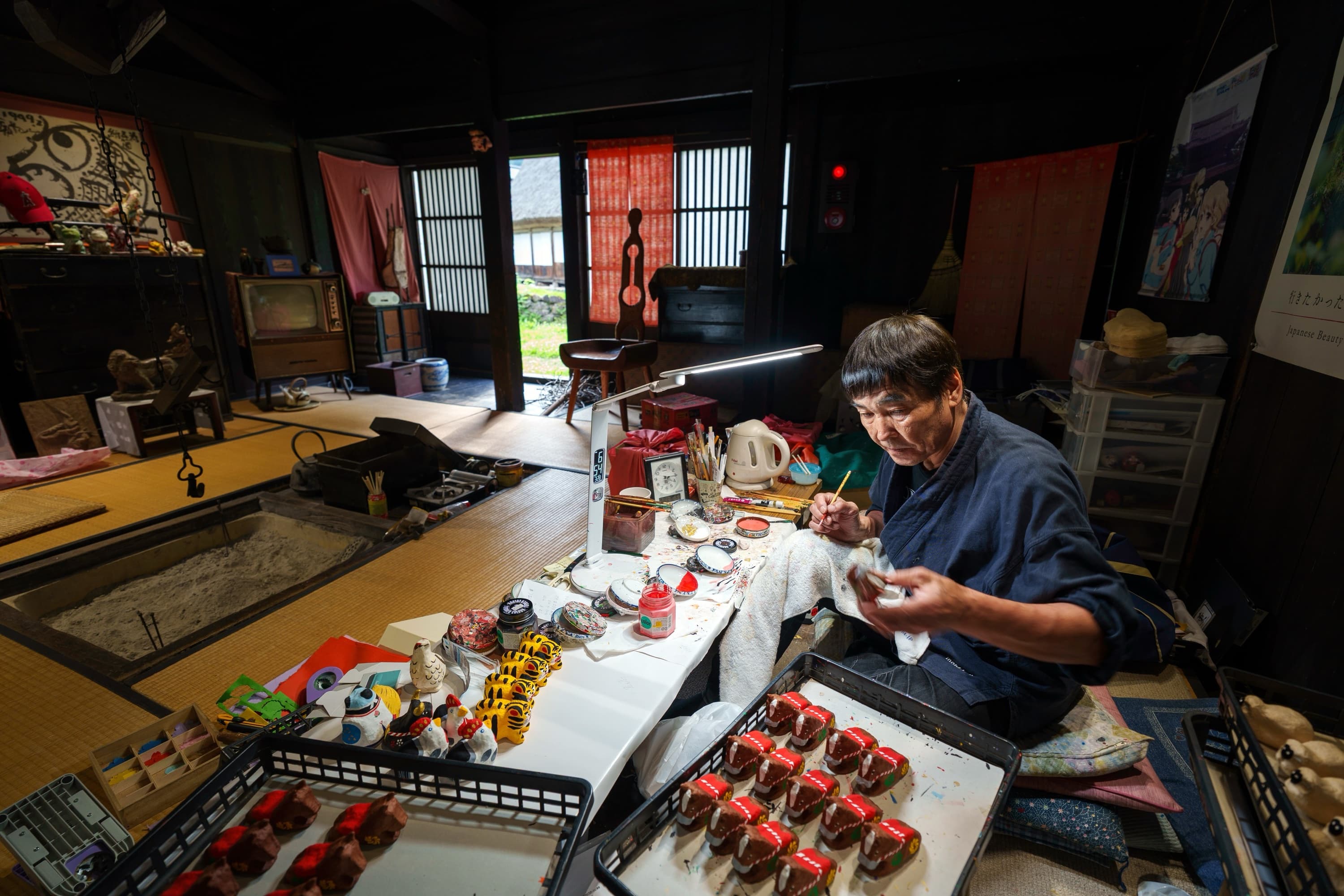 Atelier de fabrication de washi de Gokayama view 1